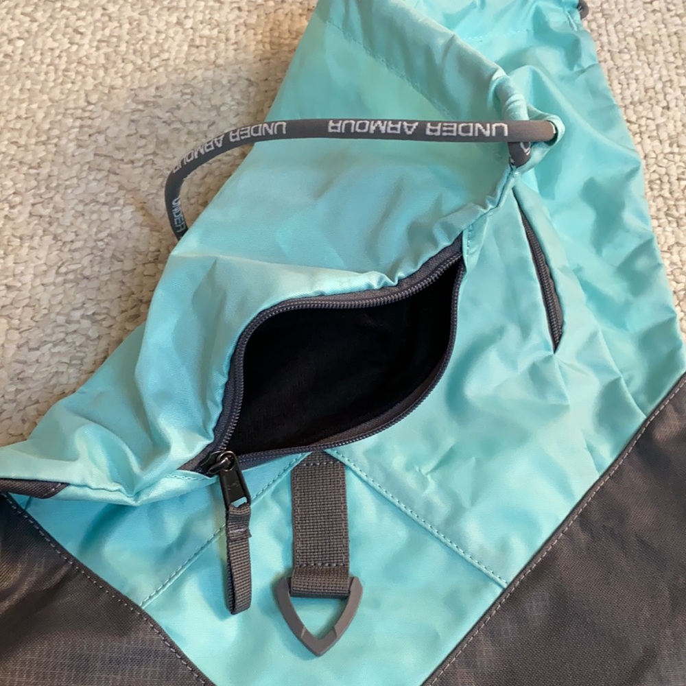 Under Armor Blue Polyester Backpack Euc - image 4